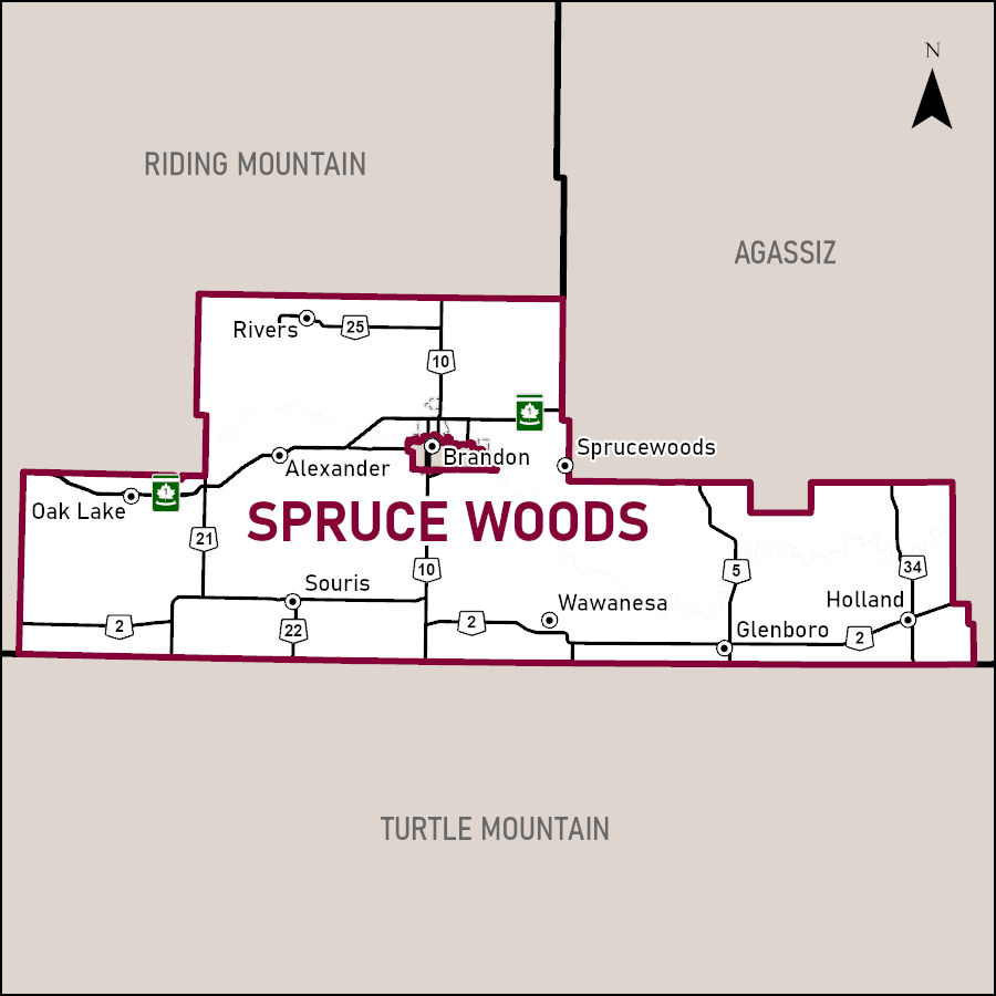 Map of Spruce Woods